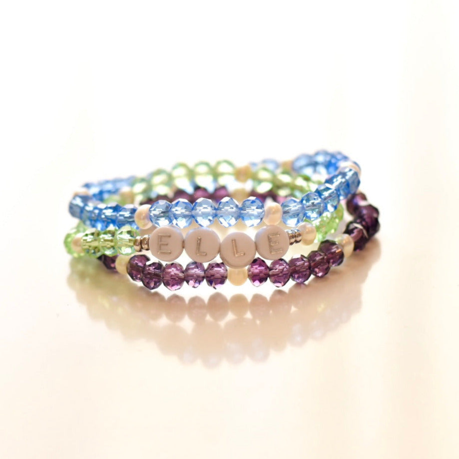 Kids’ Crystal & Pearl Birthday Bracelet